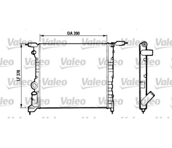Радиатор, охлаждане на двигателя VALEO 816657 за RENAULT 19 II (L53_) Chamade от 1992 до 2003