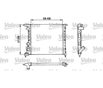 Радиатор, охлаждане на двигателя VALEO 816658 за RENAULT RAPID (F40_, G40_) товарен от 1985 до 2001