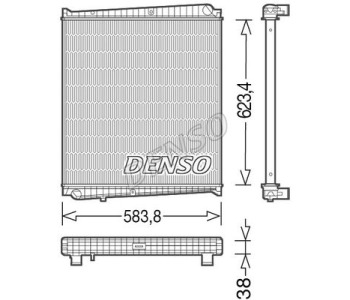Охлаждащ модул DENSO DRM23100 за RENAULT CLIO III (BR0/1, CR0/1) от 2005 до 2012