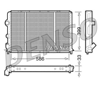 Охлаждащ модул DENSO DRM23101 за RENAULT MODUS (F/JP0_) от 2004 до 2012