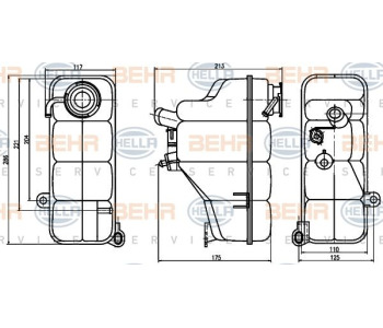 Интеркулер (охладител за въздуха на турбината) HELLA 8ML 376 756-621 за RENAULT CLIO III (BR0/1, CR0/1) от 2005 до 2012