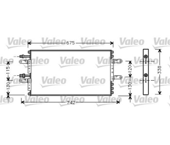 Кондензатор, климатизация VALEO 818030 за RENAULT ESPACE III (JE0_) от 1996 до 2002