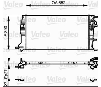 Радиатор, охлаждане на двигателя VALEO 735182 за RENAULT MEGANE CC (EZ0/1_) кабриолет от 2010