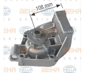 Водна помпа HELLA 8MP 376 803-014 за SAAB 9-3 (YS3D) кабриолет от 1998 до 2003