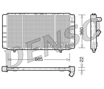 Радиатор, охлаждане на двигателя DENSO DRM23054 за RENAULT MEGANE I CLASSIC (LA0/1_) от 1996 до 2008