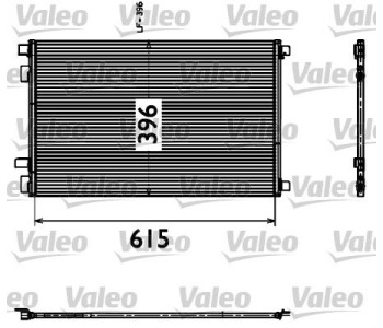 Кондензатор, климатизация VALEO 817608 за RENAULT MEGANE II (LM0/1_) седан от 2003 до 2010