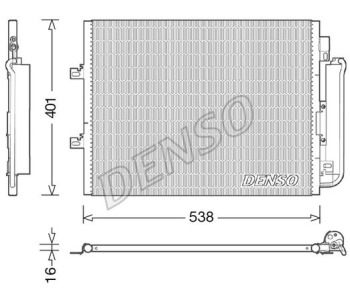 Кондензатор, климатизация DENSO DCN23033 за RENAULT SCENIC II (JM0/1_) от 2003 до 2009