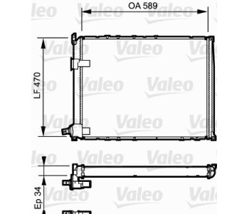 Радиатор, охлаждане на двигателя VALEO 730548 за RENAULT SAFRANE I (B54_) от 1992 до 1997