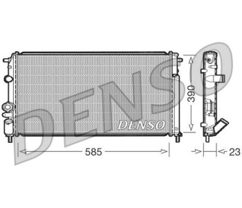 Охлаждащ модул DENSO DRM23104 за RENAULT TWINGO II (CN0_) от 2007 до 2014