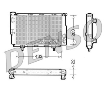Радиатор, охлаждане на двигателя DENSO DRM23113 за SMART FORTWO (453) купе от 2014