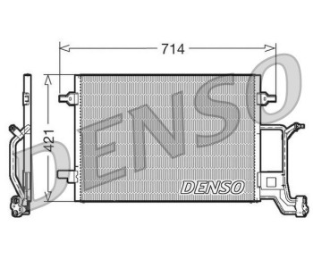 Кондензатор, климатизация DENSO DCN32024 за SEAT LEON (5F1) хечбек от 2012