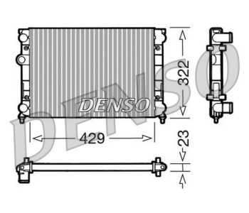 Радиатор, охлаждане на двигателя DENSO DRM32042 за SKODA SUPERB II (3T5) комби от 2009 до 2015