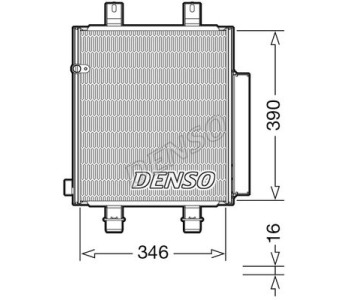 Кондензатор, климатизация DENSO DCN36004 за SUBARU OUTBACK (BS) от 2014