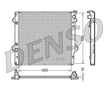 Радиатор, охлаждане на двигателя DENSO DRM50073 за TOYOTA AVENSIS (_T25_) Liftback от 2003 до 2008