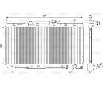 Радиатор, охлаждане на двигателя VALEO 701579 за TOYOTA CARINA E (_T19_) седан от 1992 до 1997