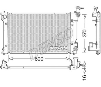 Радиатор, охлаждане на двигателя DENSO DRM50200 за TOYOTA COROLLA (KE_) от 1970 до 1981