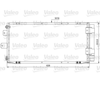 Кондензатор, климатизация VALEO 814037 за TOYOTA COROLLA (_E11_) седан от 1997 до 2002