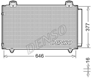 Кондензатор, климатизация DENSO DCN50051 за TOYOTA LAND CRUISER (J90) от 1995 до 2002