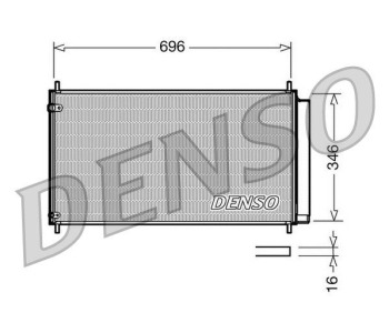 Кондензатор, климатизация DENSO DCN50030 за TOYOTA RAV4 III (_A3_) от 2005 до 2013