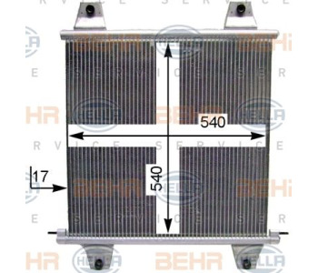 Кондензатор, климатизация HELLA 8FC 351 036-081 за VOLKSWAGEN GOLF III (1H1) от 1991 до 1998
