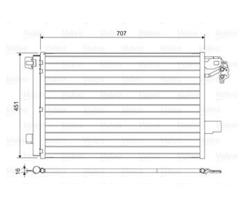 Кондензатор, климатизация VALEO 814461 за VOLKSWAGEN TRANSPORTER V (7HB, 7HJ, 7EB, 7EJ, 7EF, 7EG, 7HF, 7E) пътнически от 2003 до 2015