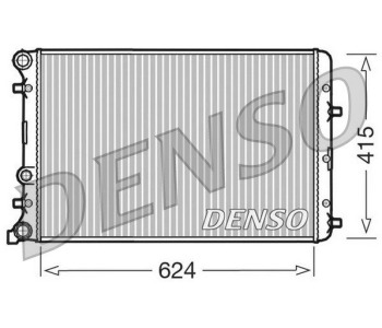 Радиатор, охлаждане на двигателя DENSO DRM32033 за VOLKSWAGEN POLO (86C, 80) купе от 1991 до 1994