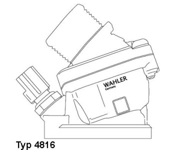 Термостат, охладителна течност BorgWarner (Wahler) 4816.90D за VOLVO S80 I (TS, XY) от 1998 до 2006