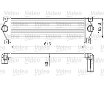 Интеркулер (охладител за въздуха на турбината) VALEO 818645 за SSANGYONG REXTON (GAB_) от 2002