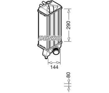 Интеркулер (охладител за въздуха на турбината) DENSO DIT28001