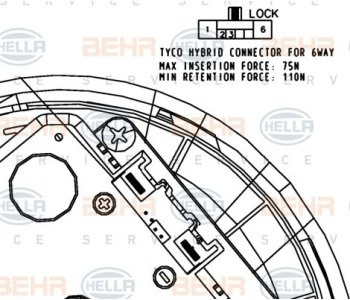 Компресор, климатизация HELLA 8FK 351 176-701 за LEXUS GS (GRS19, UZS19, URS19) от 2005 до 2011