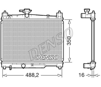 Радиатор, охлаждане на двигателя DENSO DRM51008 за LEXUS GS (GRS19, UZS19, URS19) от 2005 до 2011