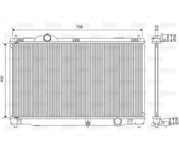 Радиатор, охлаждане на двигателя VALEO 701564 за LEXUS GS (GRS19, UZS19, URS19) от 2005 до 2011