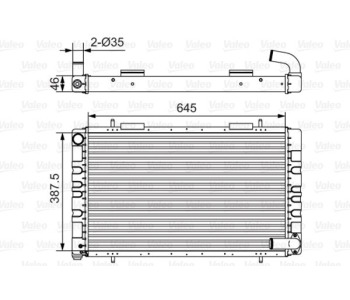 Радиатор, охлаждане на двигателя VALEO 731235