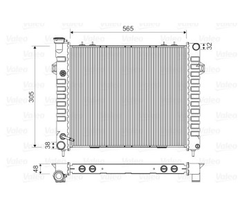 Радиатор, охлаждане на двигателя VALEO 732713 за JEEP GRAND CHEROKEE I (ZJ) от 1991 до 1999