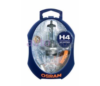 Комплект крушки и бушони OSRAM 12V - H4, P21W, PY21W, P21/5W, R5W, W5W, 15A, 20A, 30A