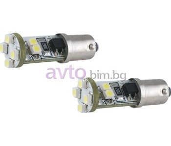 Комплект LED крушки за габаритни светлини T4W 5W BA9S