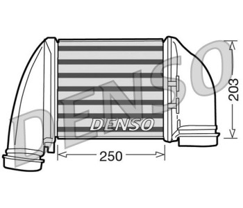 Интеркулер (охладител за въздуха на турбината) DENSO DIT06010 за JEEP CHEROKEE (KL) от 2013