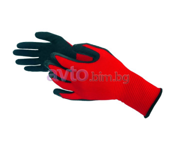 Работни ръкавици черно-червени