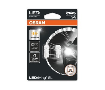 Крушки LED 12V W5W W2.1x9.5d Жълти - Osram