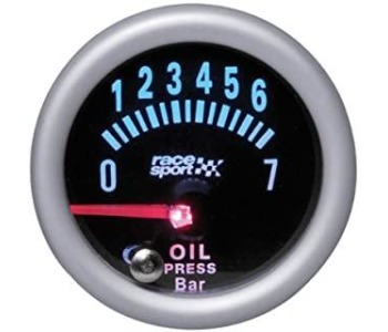 Измервателен уред за налягането на маслото черен дисплей