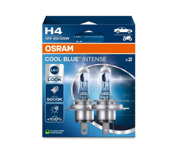 Крушки H4 12V 60/55W P43t COOL BLUE INTENSE (NEXT GEN) 2бр. - Osram