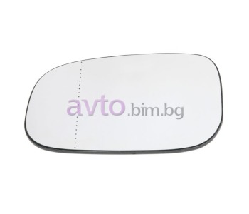 Стъкло за огледало ляво асферично с подгрев до 2009 за VOLVO S60 I от 2000 до 2010