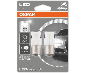 LED крушки P21W 12V BA15S OSRAM Premium LEDriving® SL 2бр.
