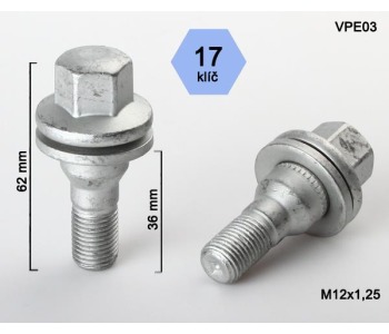 Болтове на колелото комплект 5бр. ALUTECHNIK за PEUGEOT 206 (2A/C) хечбек от 1998 до 2009