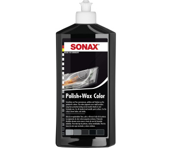 Консервираща вакса SONAX Polish+wax NanoPro за черна боя - 500 мл.