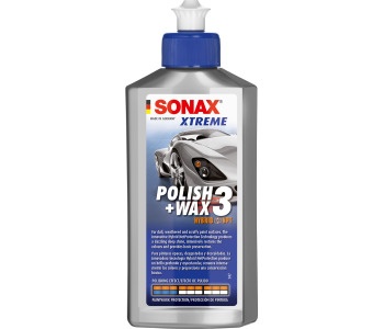 Консервираща вакса за стара боя SONAX 02021000 
 XTREME Polish+Wax 3 Hybrid NPT - 250 мл.