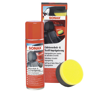 Пяна за импрегниране на гюрук SONAX 03102000 Soft top & fabric water proof impregnation - 250 мл