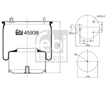 Въздуховод за турбината FEBI BILSTEIN 49248 за SKODA SUPERB I (3U4) от 2001 до 2008