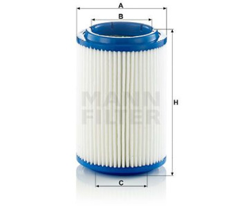 Въздушен филтър MANN-FILTER C 16 114/2 x за AUDI A4 (8K2, B8) от 2007 до 2012