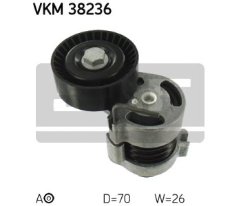Обтящна ролка, пистов ремък SKF VKM 38236 за BMW 1 Ser (E81) от 2006 до 2012